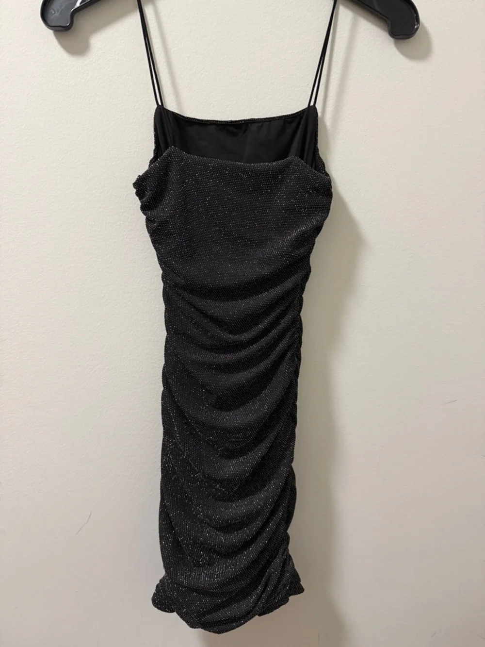 Princess Polly Reeva Ruched Women’s Mini Dress in Black & Silver. Size 0. - Picture 2 of 6